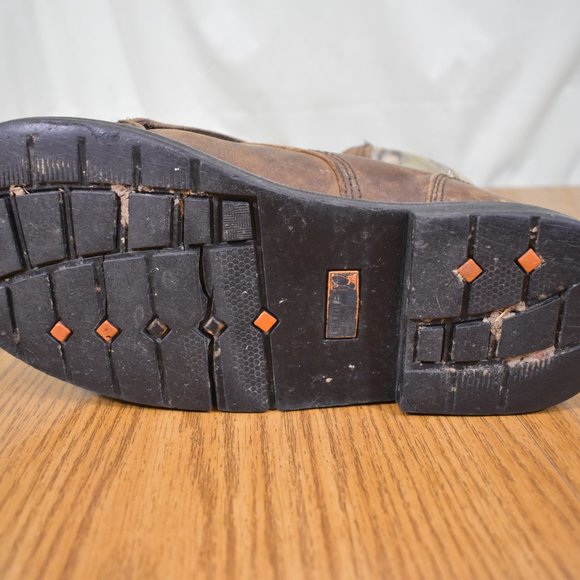 Men Rocky Work Smart Welder Safety Shoes Work Boots Leather Size 8 Steel Toe